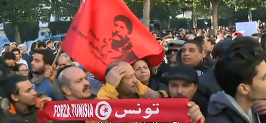 Manifestaciones en Túnez 