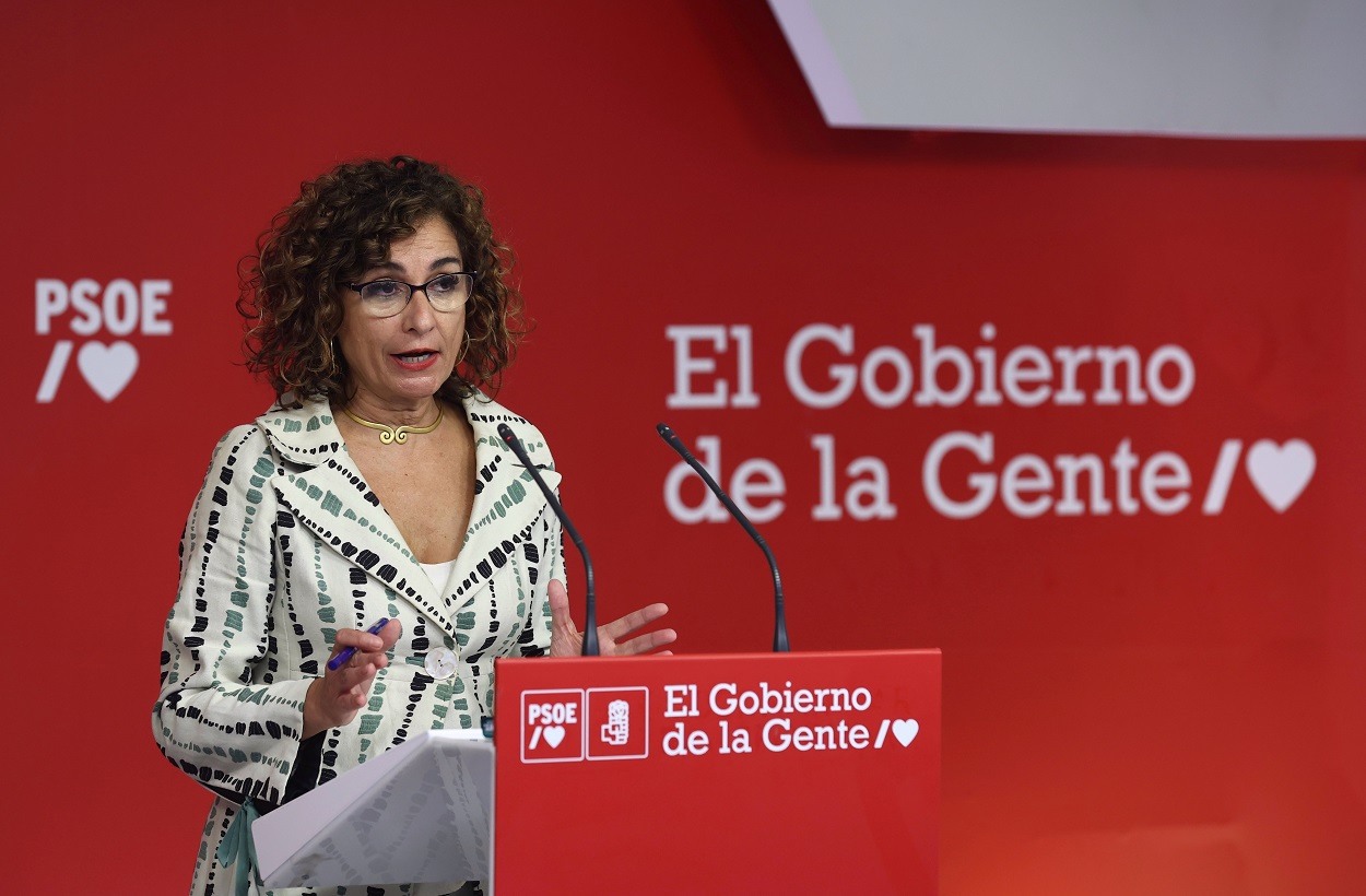 La vicesecretaria general del PSOE y ministra de Hacienda, María Jesús Montero. EP