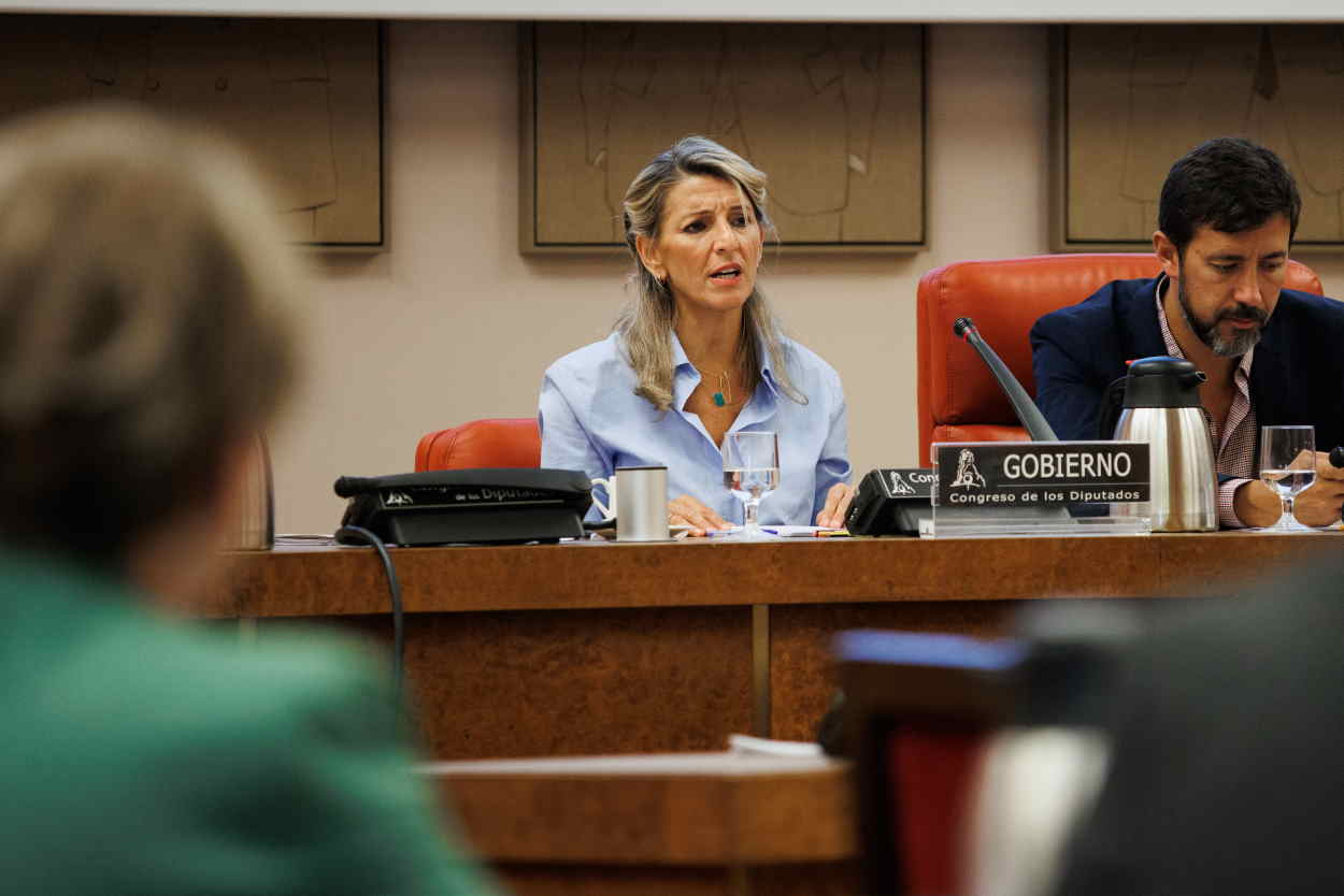 La vicepresidenta segunda y ministra de Trabajo y Economía Social, Yolanda Díaz. EP