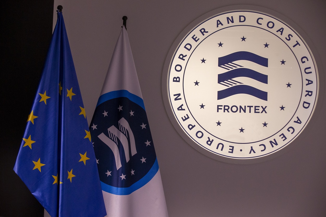 Logo de Frontex. EP.