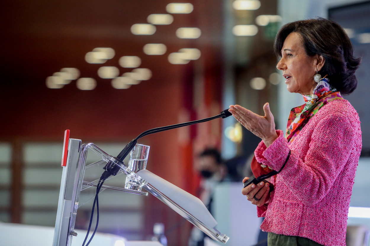 La presidenta del Banco Santander, Ana Botín. EP
