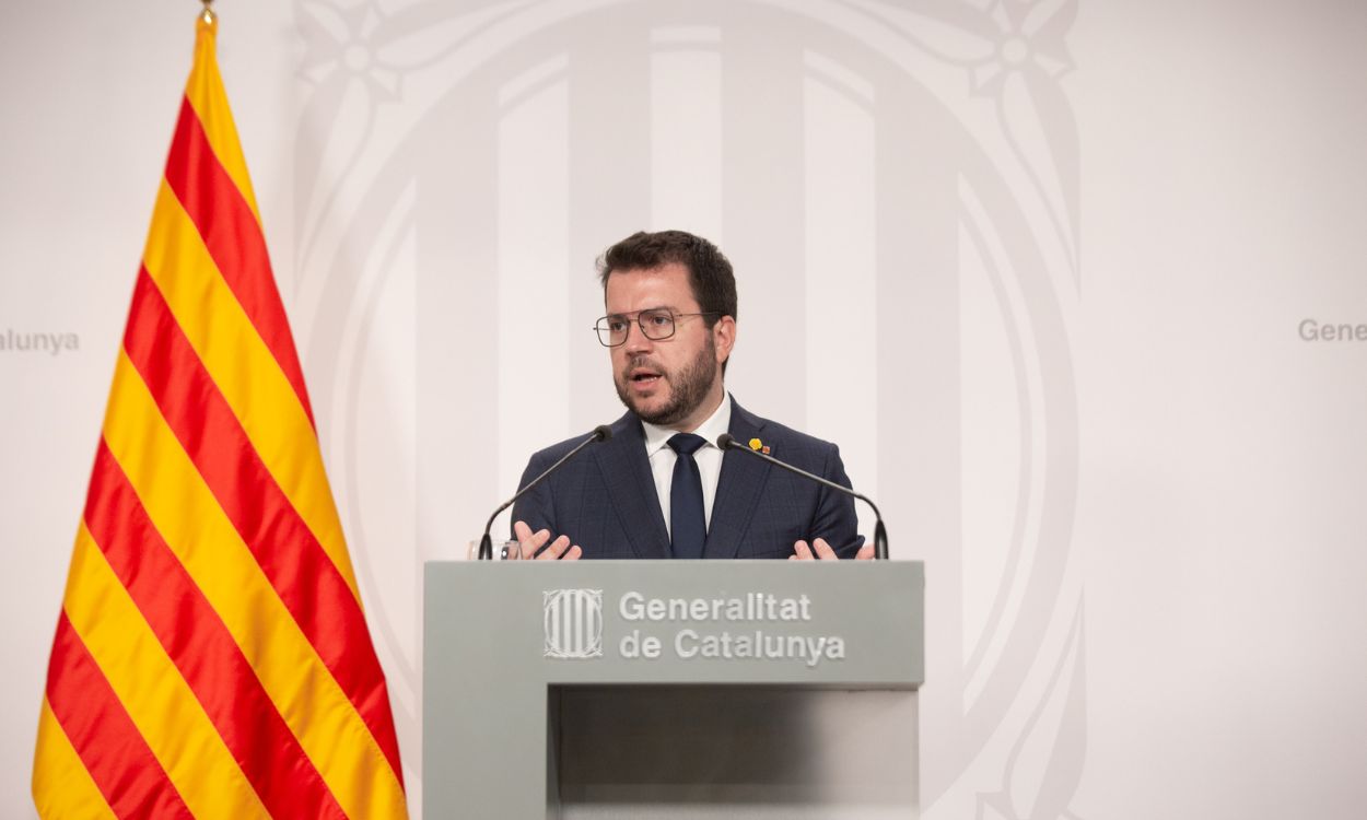 El presidente de la Generalitat y líder de ERC, Pere Aragonès. EP