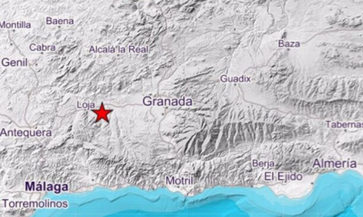 Terremoto de 3,9 grados de magnitud entre Málaga y Granada. IGN.