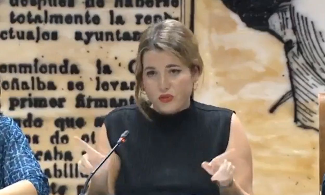 Ángela Rodríguez, secretaria de Estado de Igualdad, en una comisión del Senado