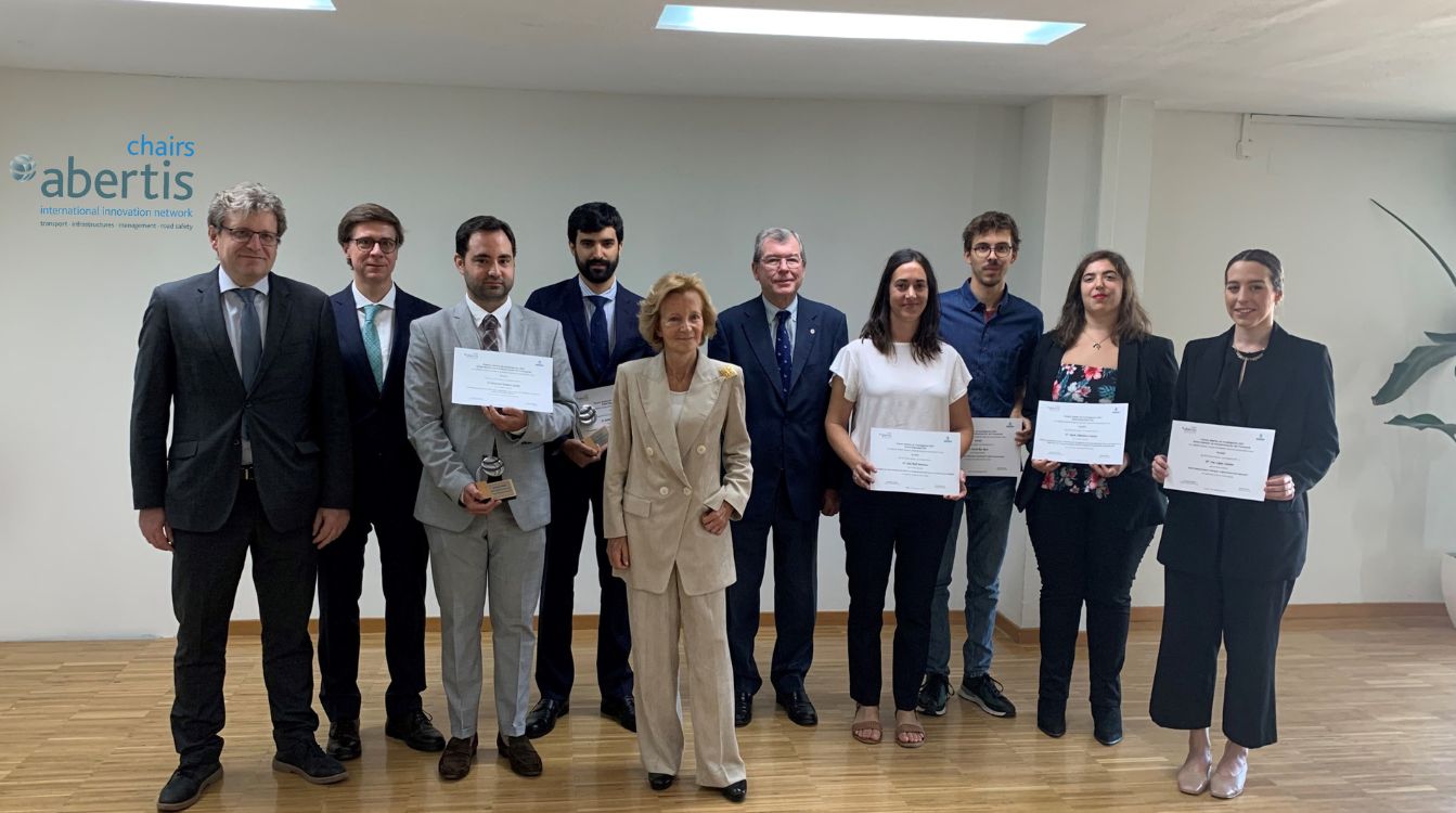 Entrega de los Premios en Gestión de Infraestructuras de Transporte y Seguridad Vial de la Red Internacional de Cátedras Abertis en España