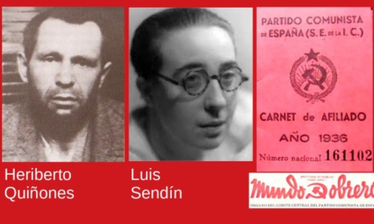 Heriberto Quiñones y Luis Sedín, fusilados en Madrid en 1942. Imagen de ElPlural.com.
