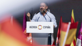 Santiago Abascal, presidente de Vox, en el evento Viva 21, a octubre de 2021. EP