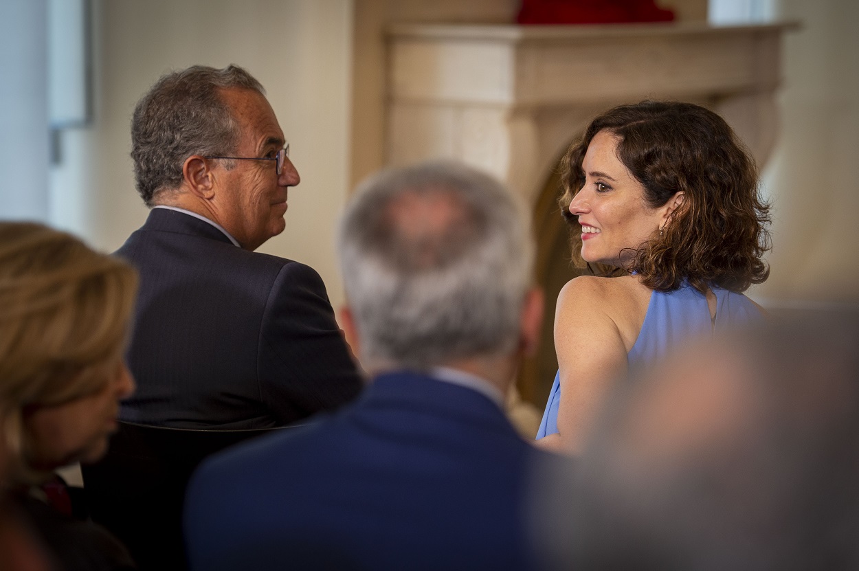 Enrique Ossorio e Isabel Díaz Ayuso, en una imagen de archivo. EP.