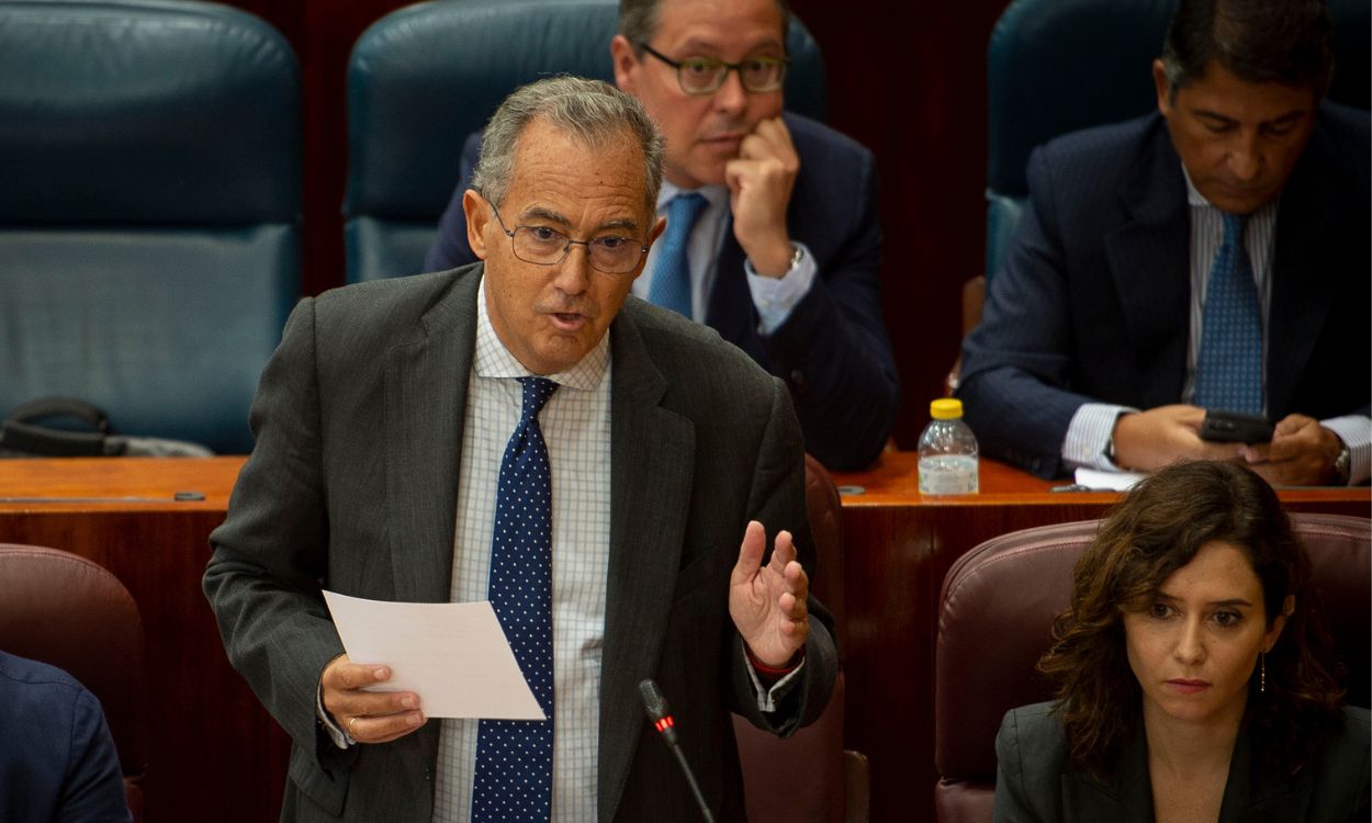 Enrique Ossorio, vicepresidente de la Comunidad de Madrid, en la Asamblea de Madrid