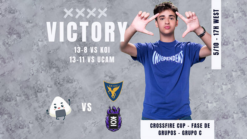 Arroz pasa a cuartos de final tras vencer a KOI y UCAM en la Crossfire Cup