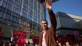 El presidente del Gobierno, Pedro Sánchez, en el acto de Getafe. EP / Jesús Hellín