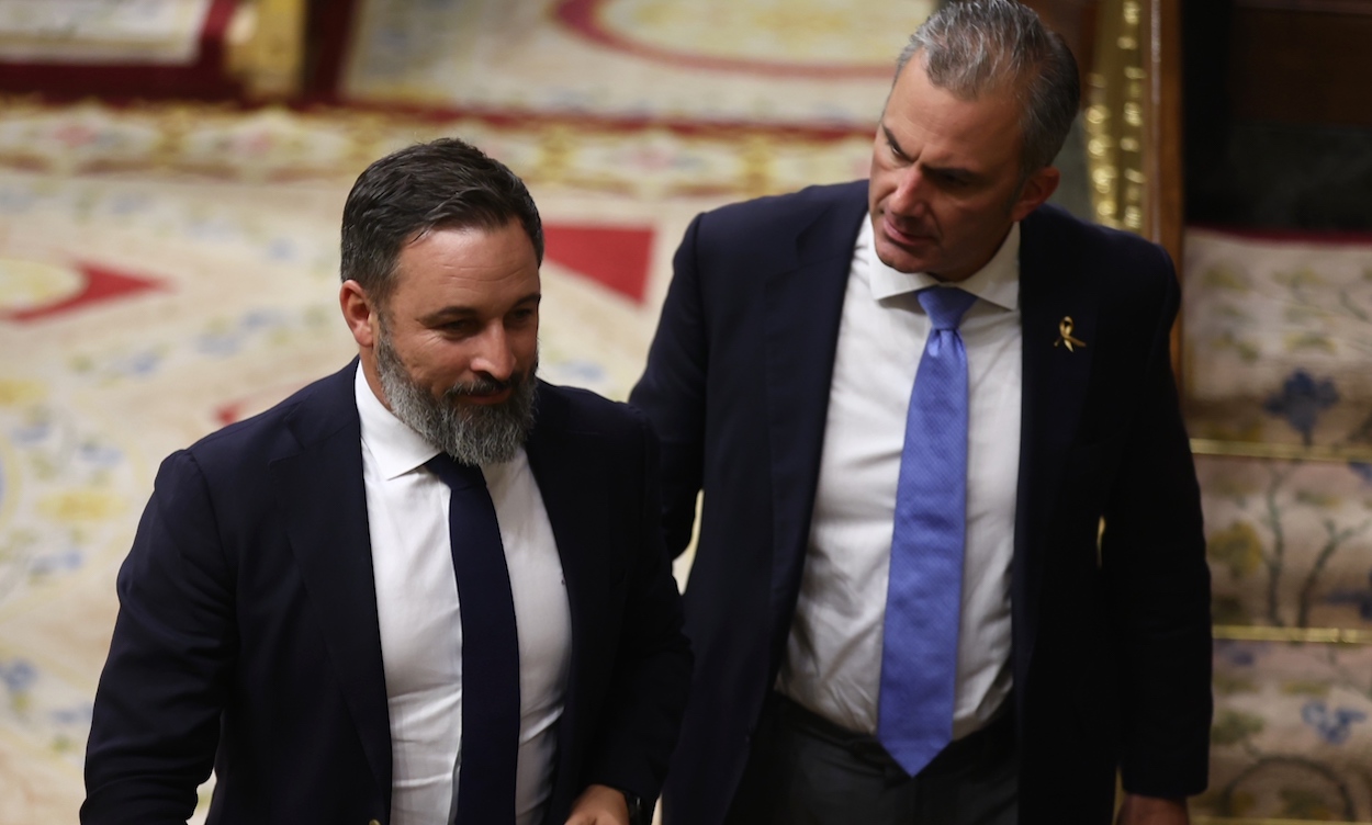 Santiago Abascal y Ortega Smith en una imagen de archivo. EP