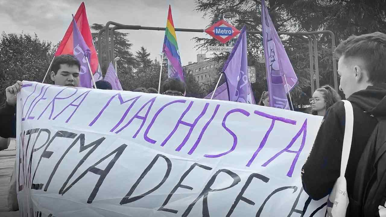 Concentración contra el machismo en la Complutense