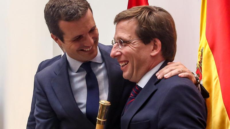 Martínez Almeida con Casado. Junio 2019 Martínez Almeida con Casado. Junio 2019