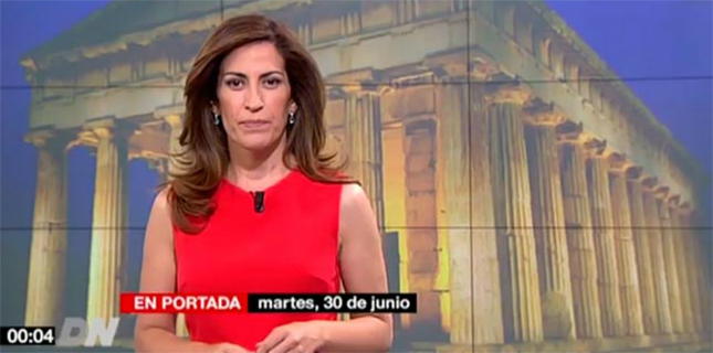 Ana Samboal en 'El Diario de la Noche' de Telemadrid