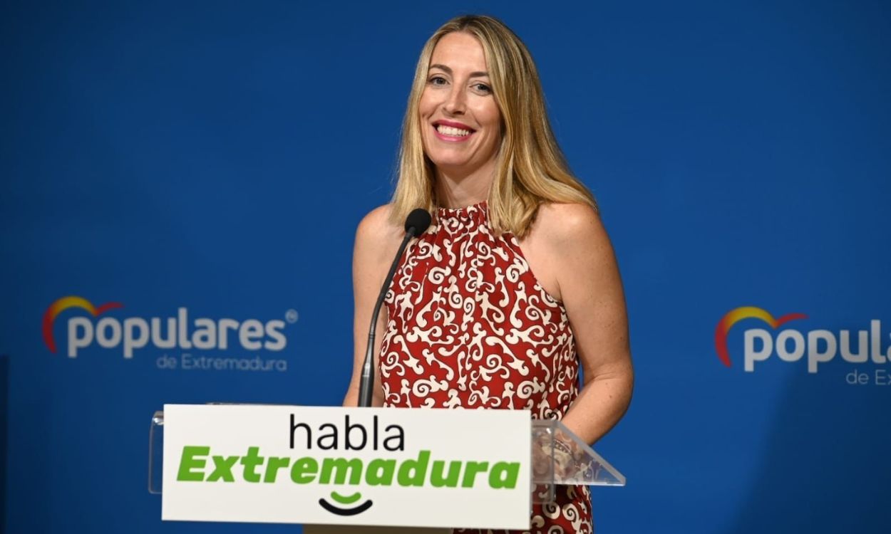 María Guardiola, candidata del PP a la presidencia de Extremadura. EP.