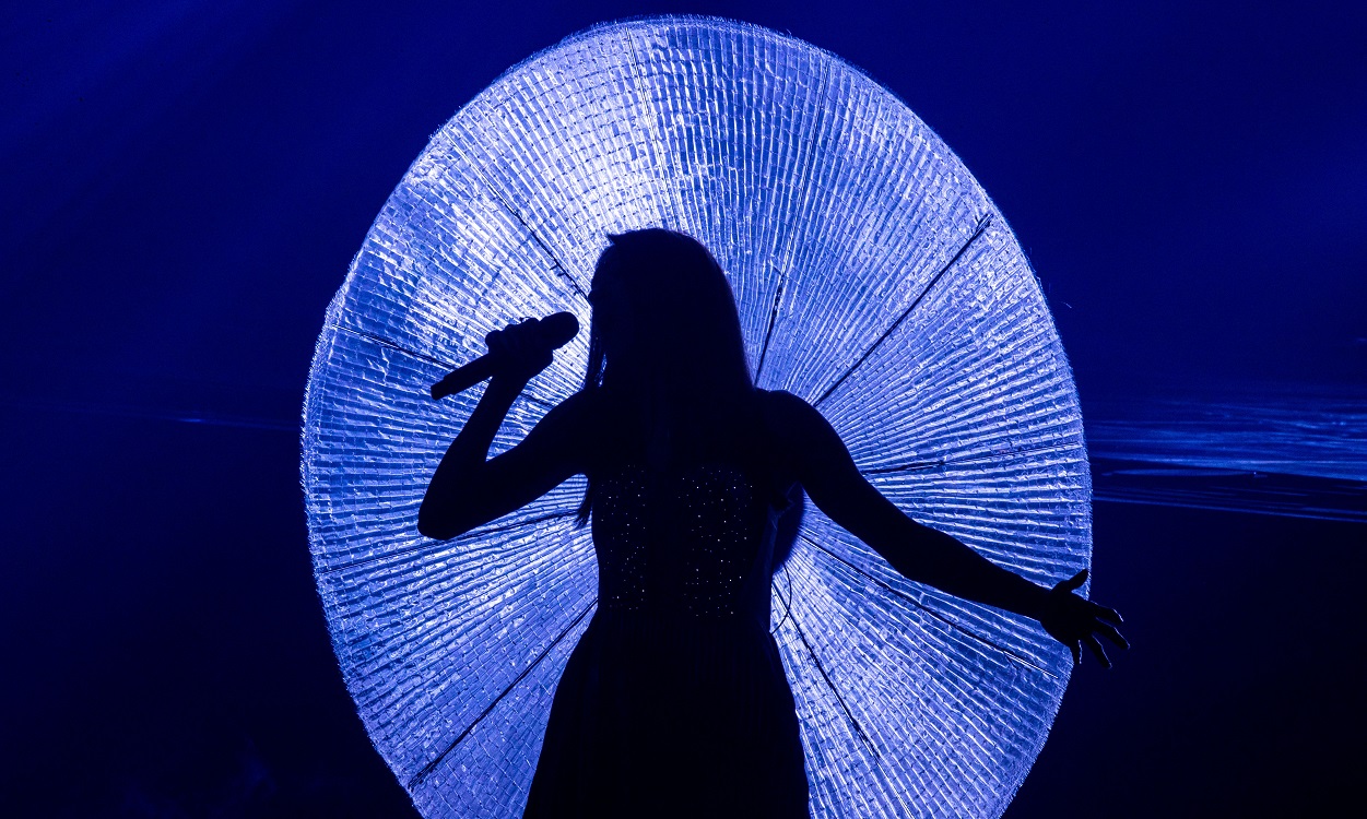 Vladana canta 'Breathe' durante un ensayo de Eurovisión 2021. Jens Büttner
