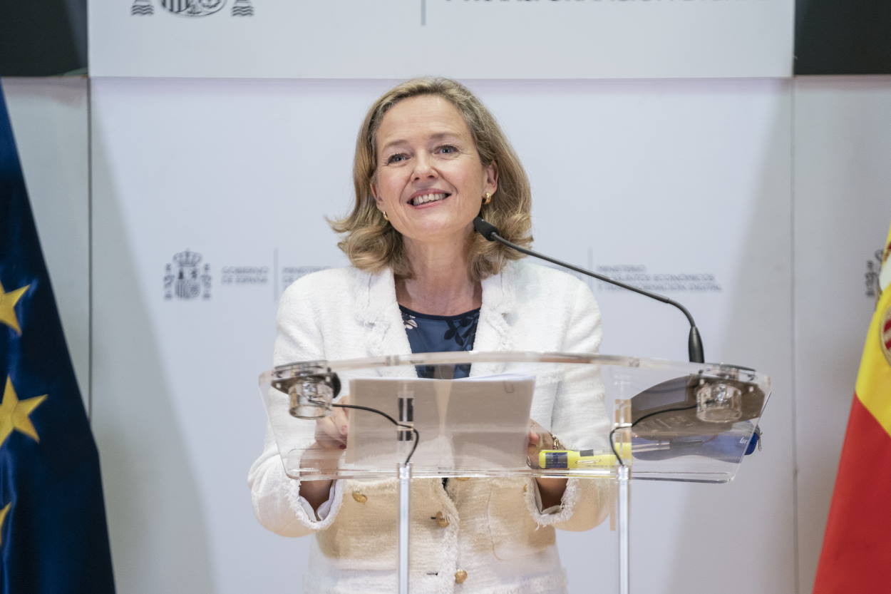 Ley de Startups: La vicepresidenta primera y ministra de Asuntos Económicos y Transformación Digital, Nadia Calviño. EP