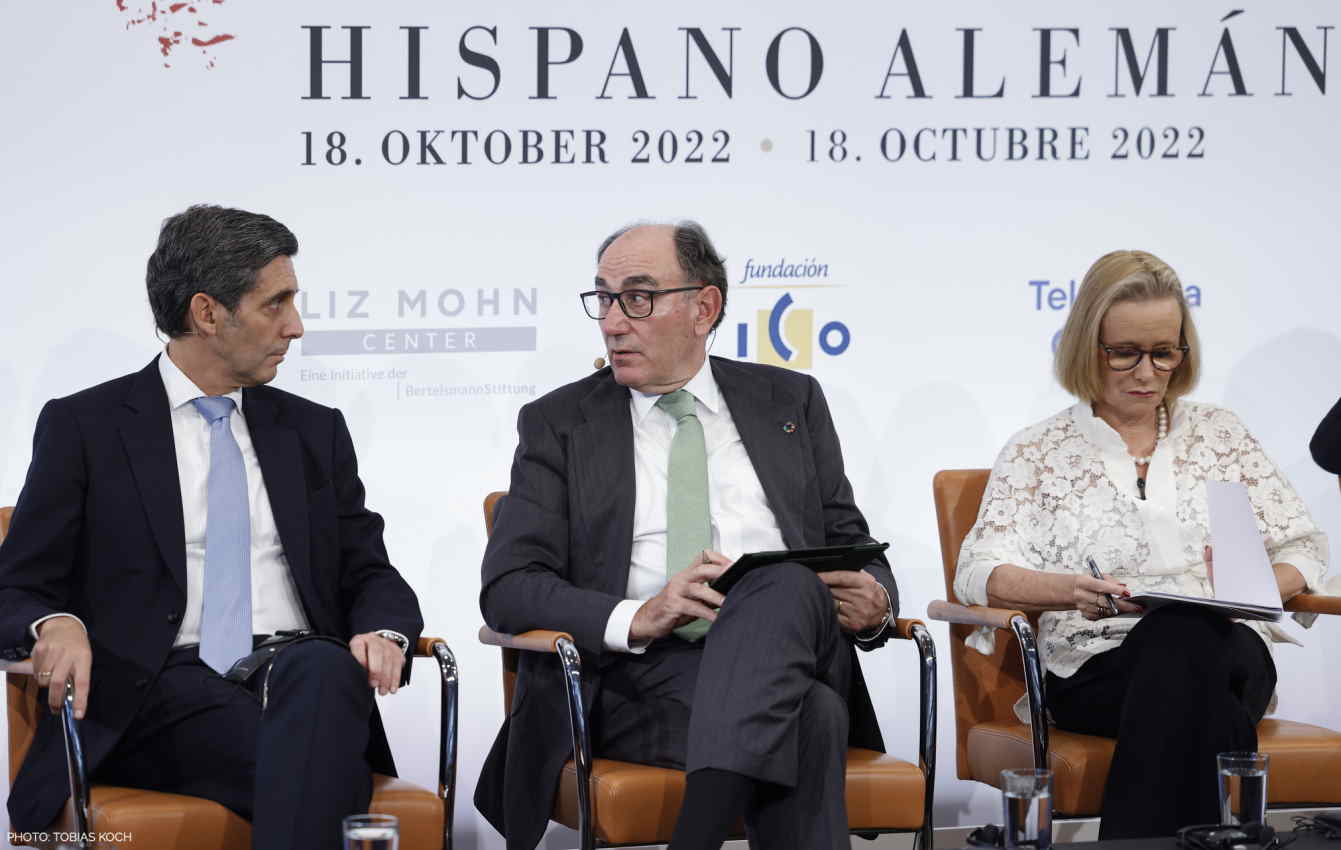 El presidente de Iberdrola, Ignacio Galán en el Foro Hispano Alemán