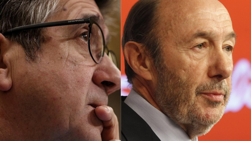 Patxi López y Alfredo Pérez Rubalcaba