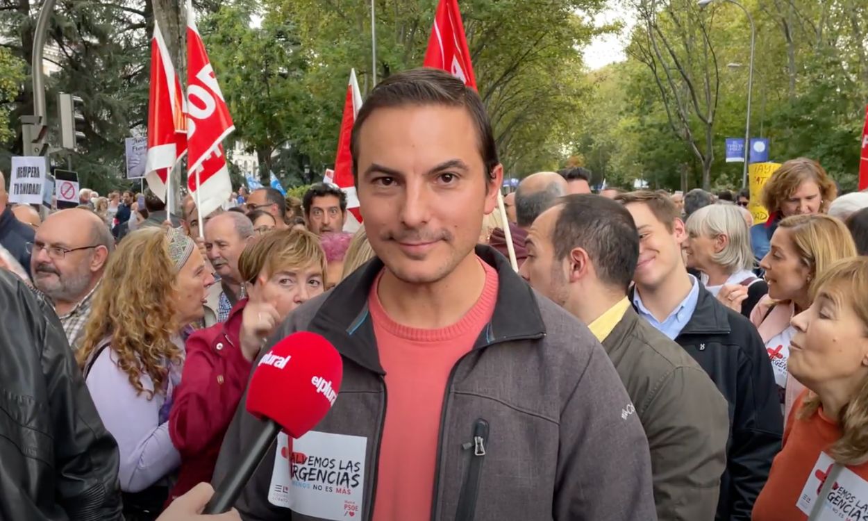 El candidato del PSOE en las elecciones de la Comunidad de Madrid, Juan Lobato