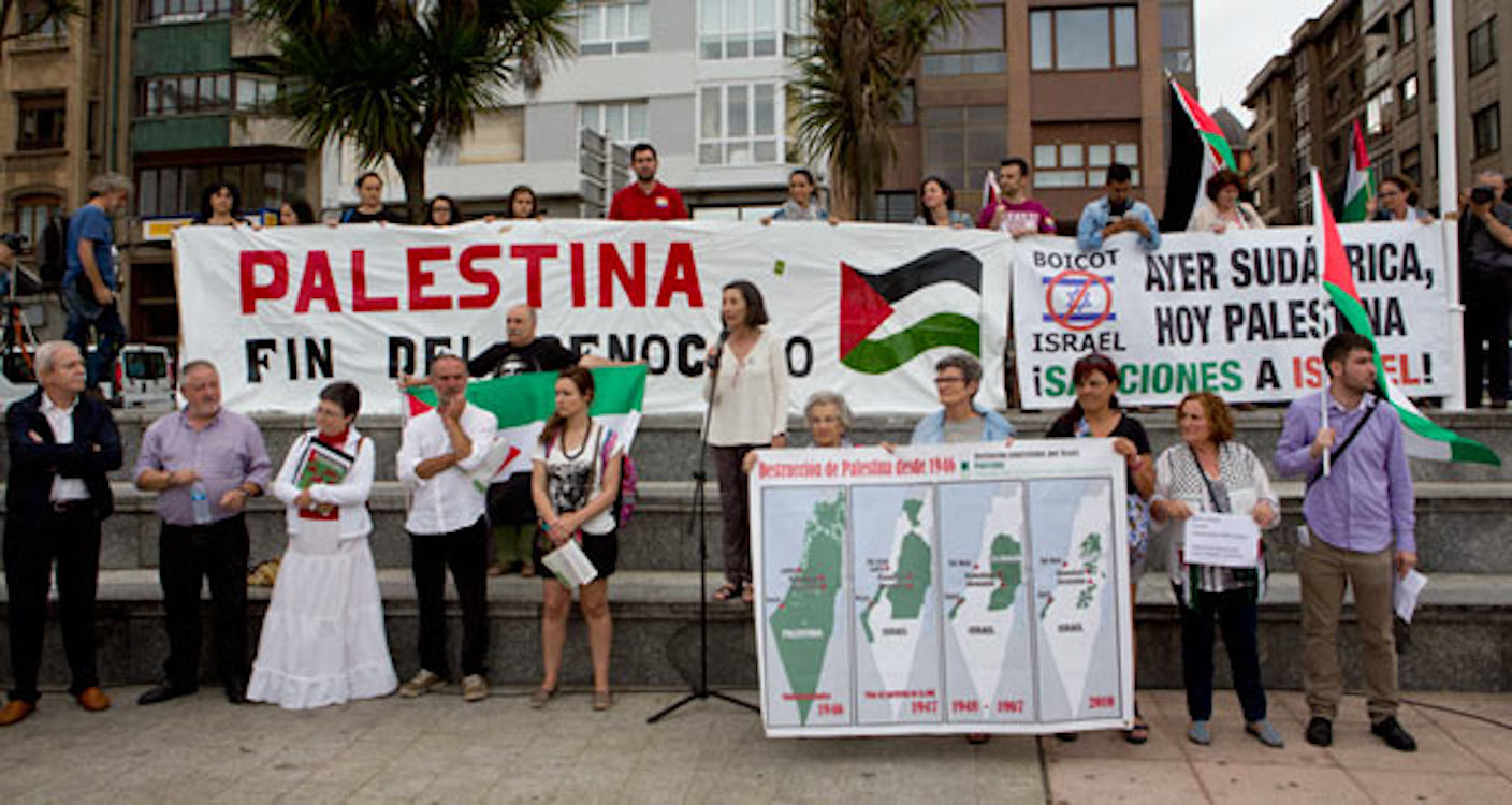 Concentración en apoyo a Palestina