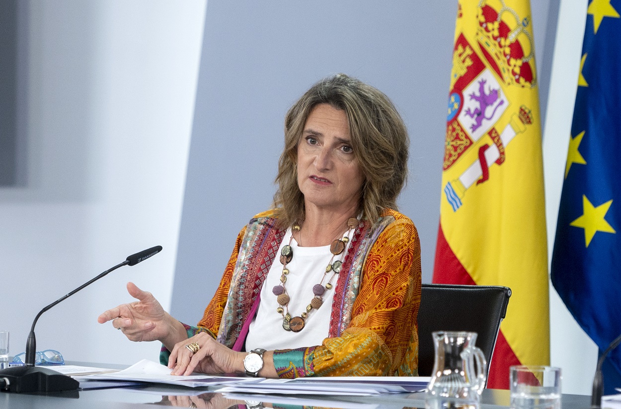 La vicepresidenta tercera y Ministra de Transición Ecológica, Teresa Ribera, en una foto de archivo. EP