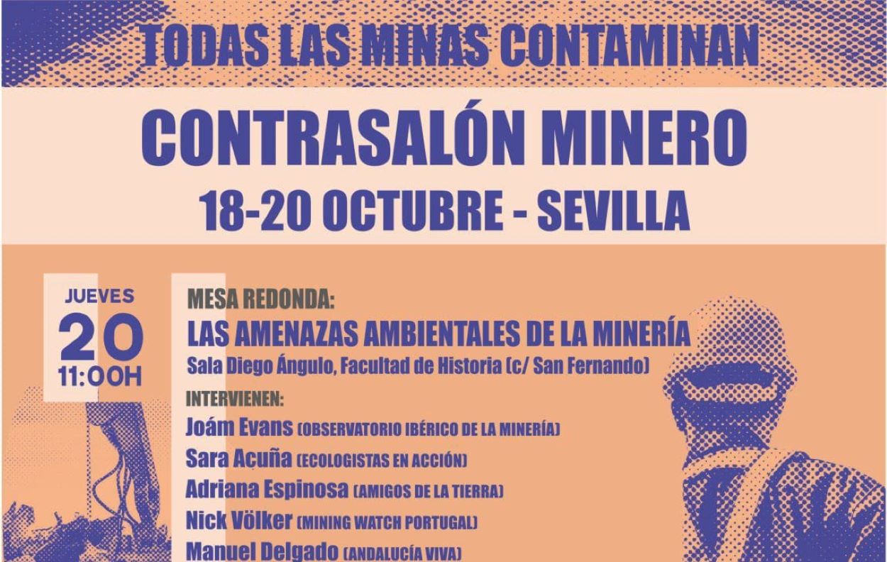 Cartel anunciador de la mesa redonda proscrita en la Universidad de Sevilla.