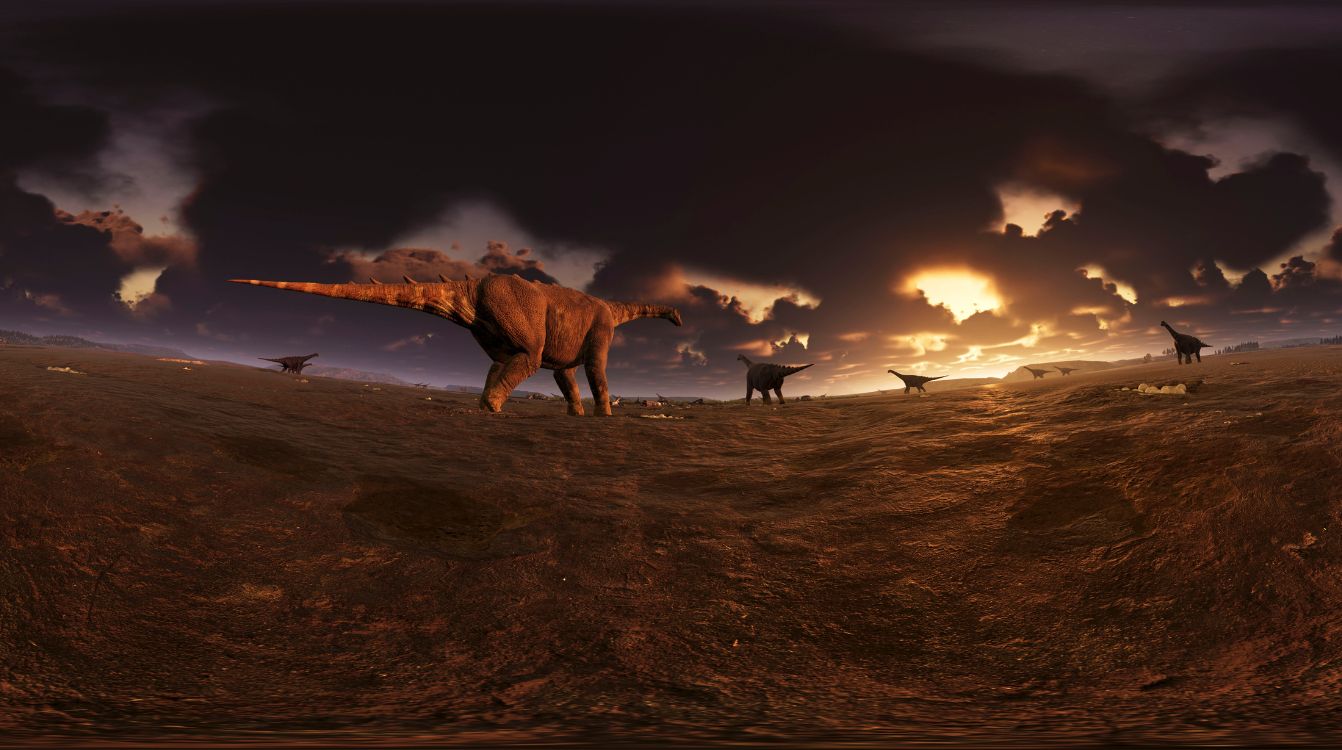 Fotograma película CosmoCaixa Dinosaurios, una historia de supervivencia. © Render Area