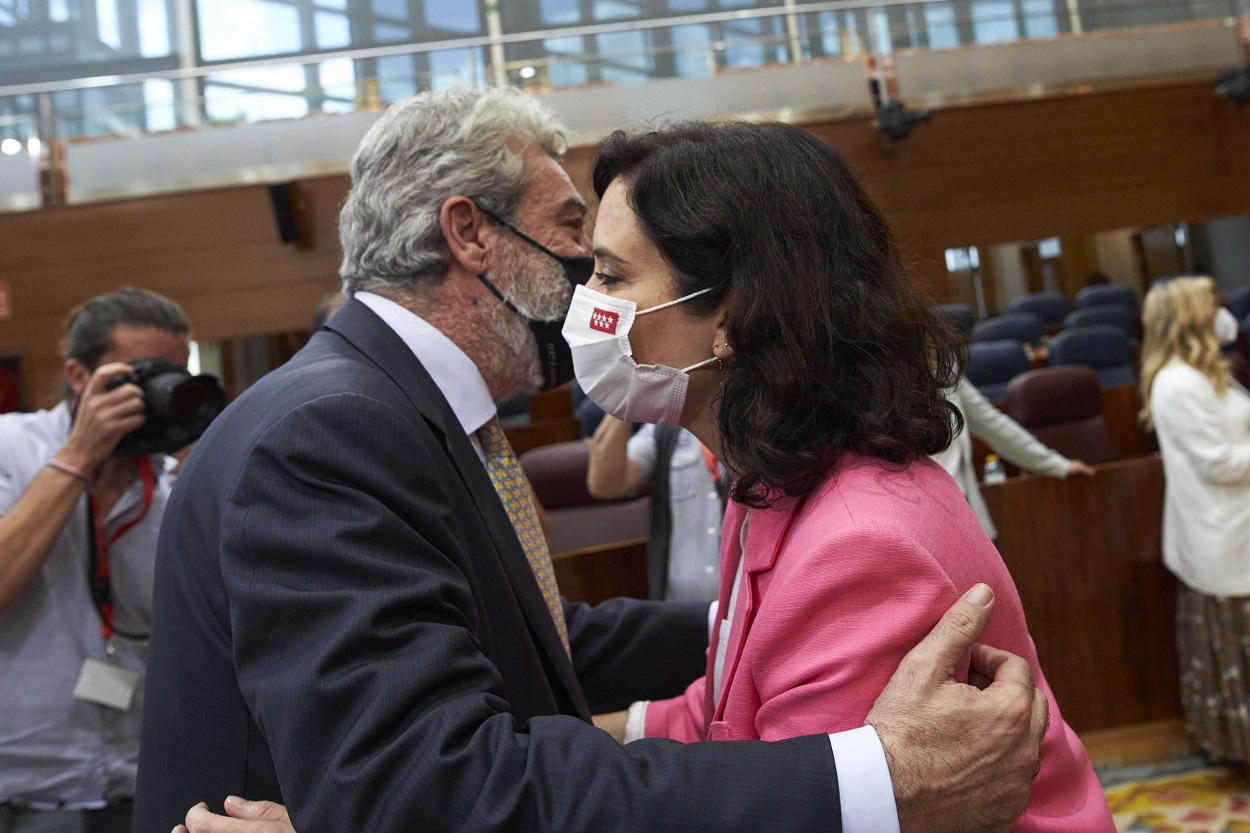 Miguel Ángel Rodríguez e Isabel Díaz, en una imagen de archivo. EP.