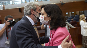 Miguel Ángel Rodríguez e Isabel Díaz, en una imagen de archivo. EP.