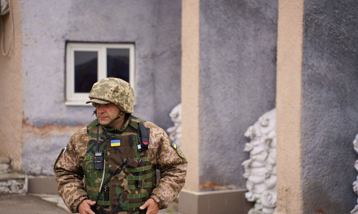 Imagen de archivo de un soldado ucraniano en Jersón. EP.