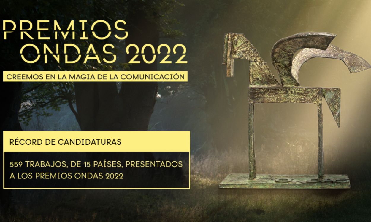 Cartel oficial de los Premios Ondas 2022.