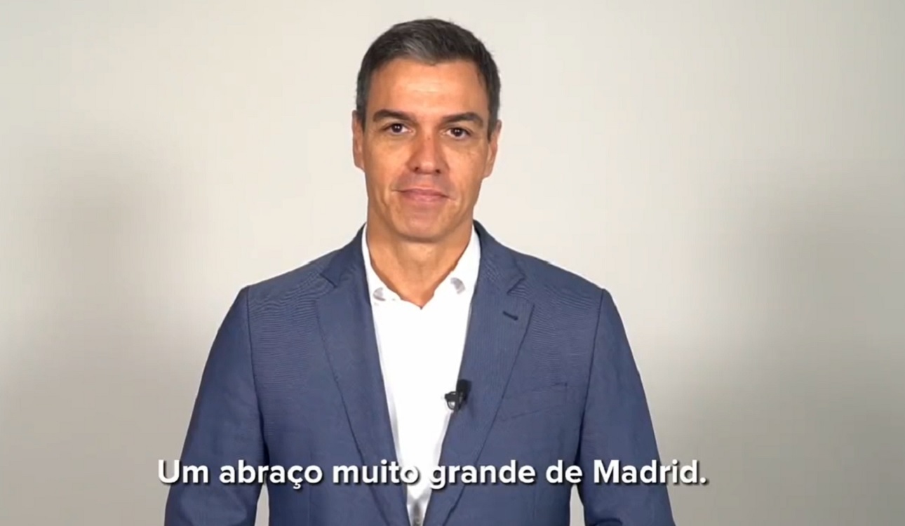 Pedro Sánchez se 'moja' con Lula: "Tu triunfo será el de los progresistas de todo el mundo". Twitter.