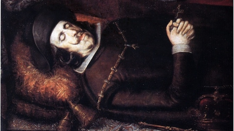 Retrato de catafalco de Felipe IV conservado por la Real Academia de la Historia