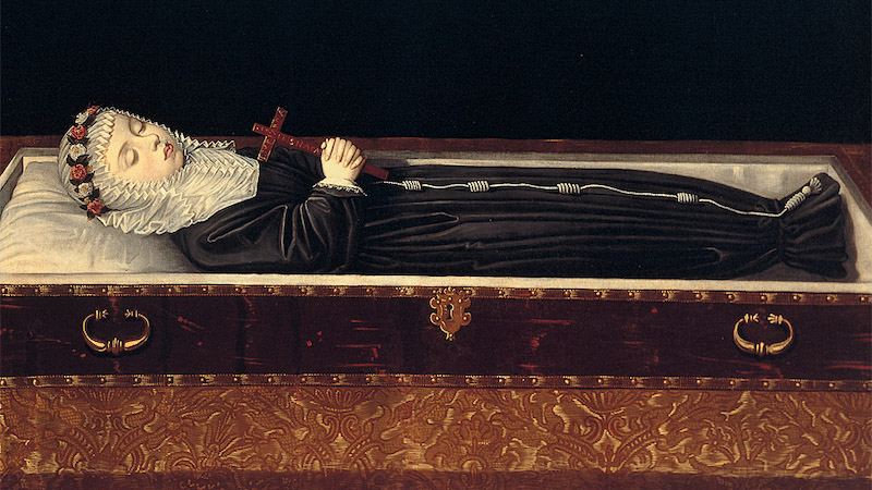 Entre los numerosos retratos que se hicieron a los hijos de Felipe III también existen retratos funerarios