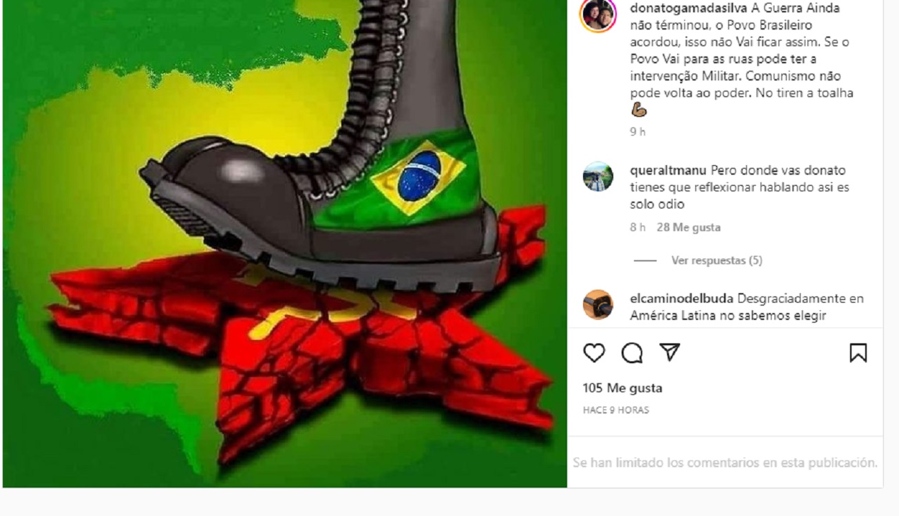 El exfutbolista Donato pide un golpe de Estado en Brasil para evitar la victoria de Lula: “La guerra no ha terminado”