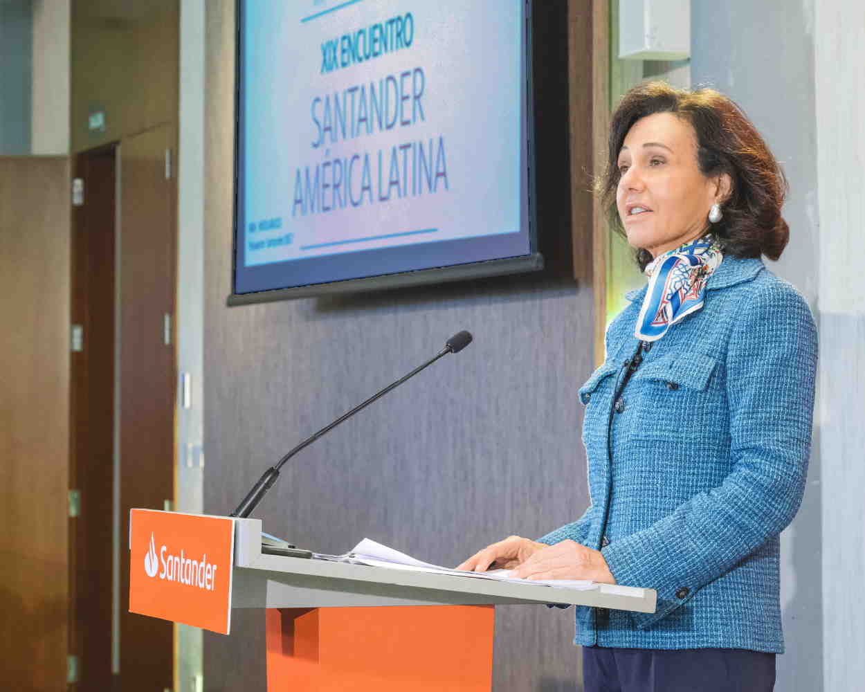 La presidenta del grupo Santander, Ana Botín.