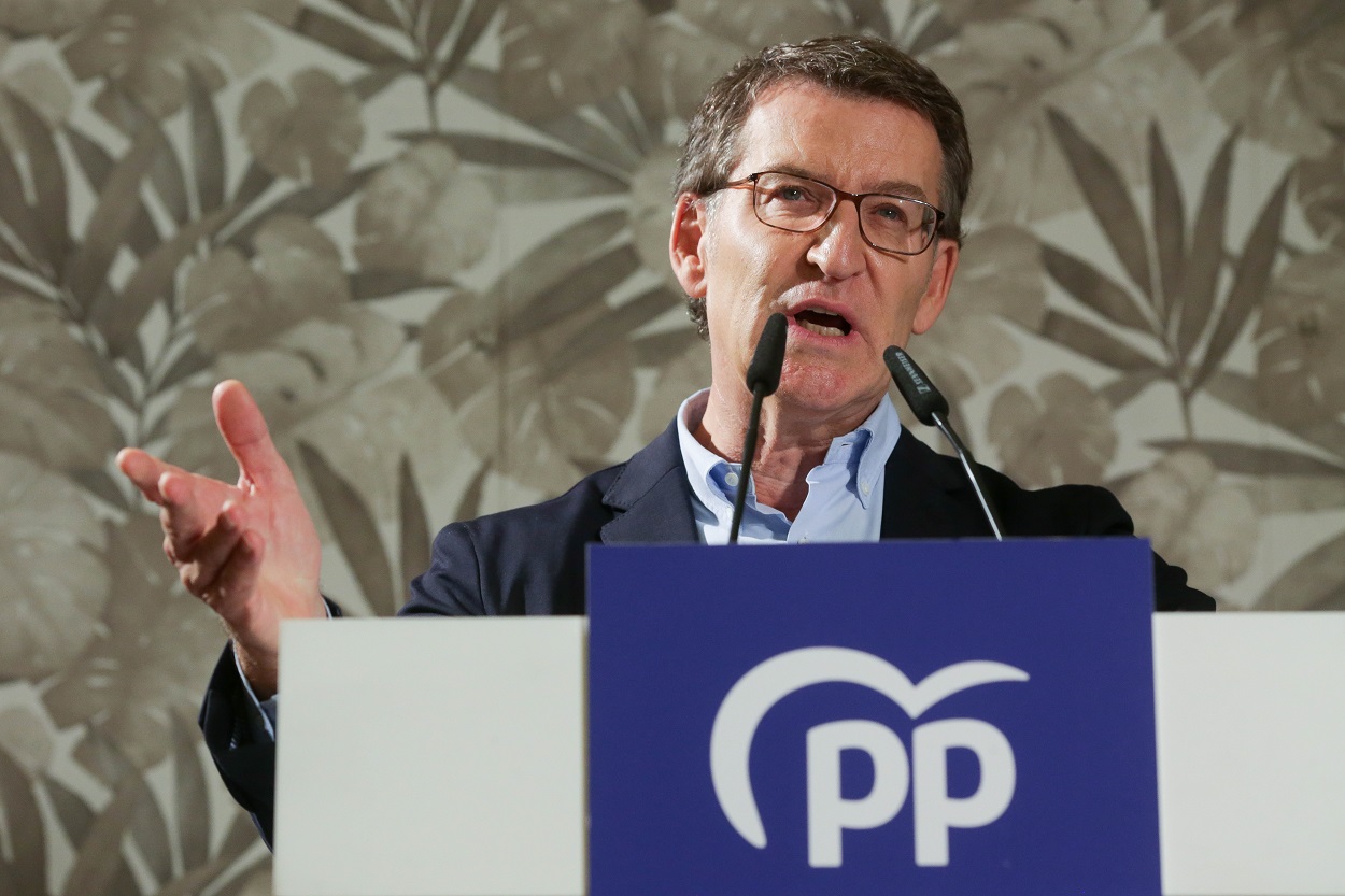 El presidente del Partido Popular, Alberto Núñez Feijóo. EP