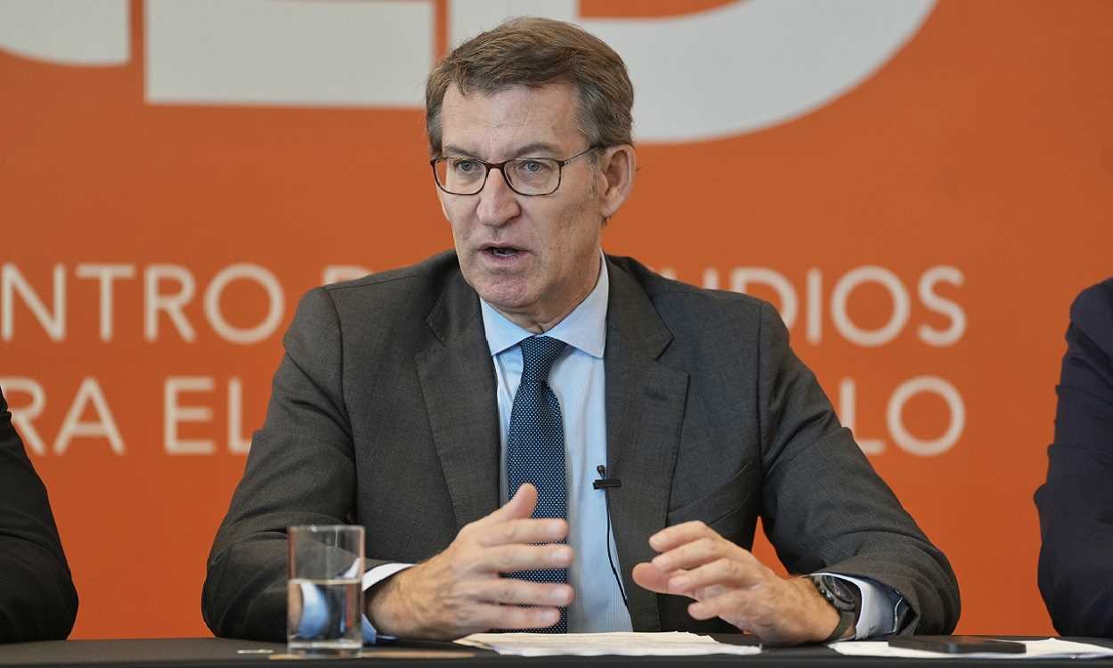 Alberto Núñez Feijóo, presidente del PP. David Mudarra