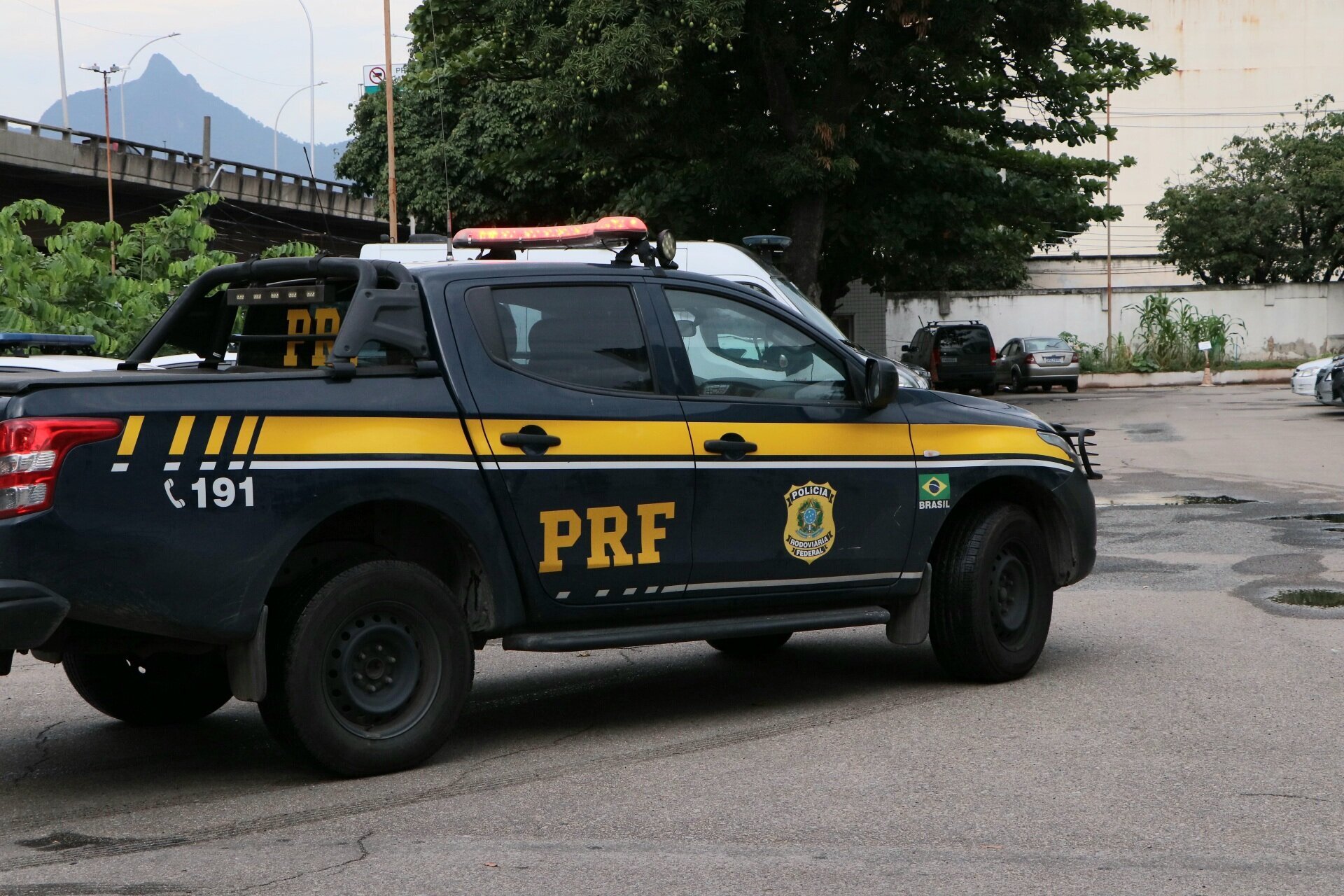 Vehículo de la Policía Federal de Tráfico (PRF) de Brasil. EP.