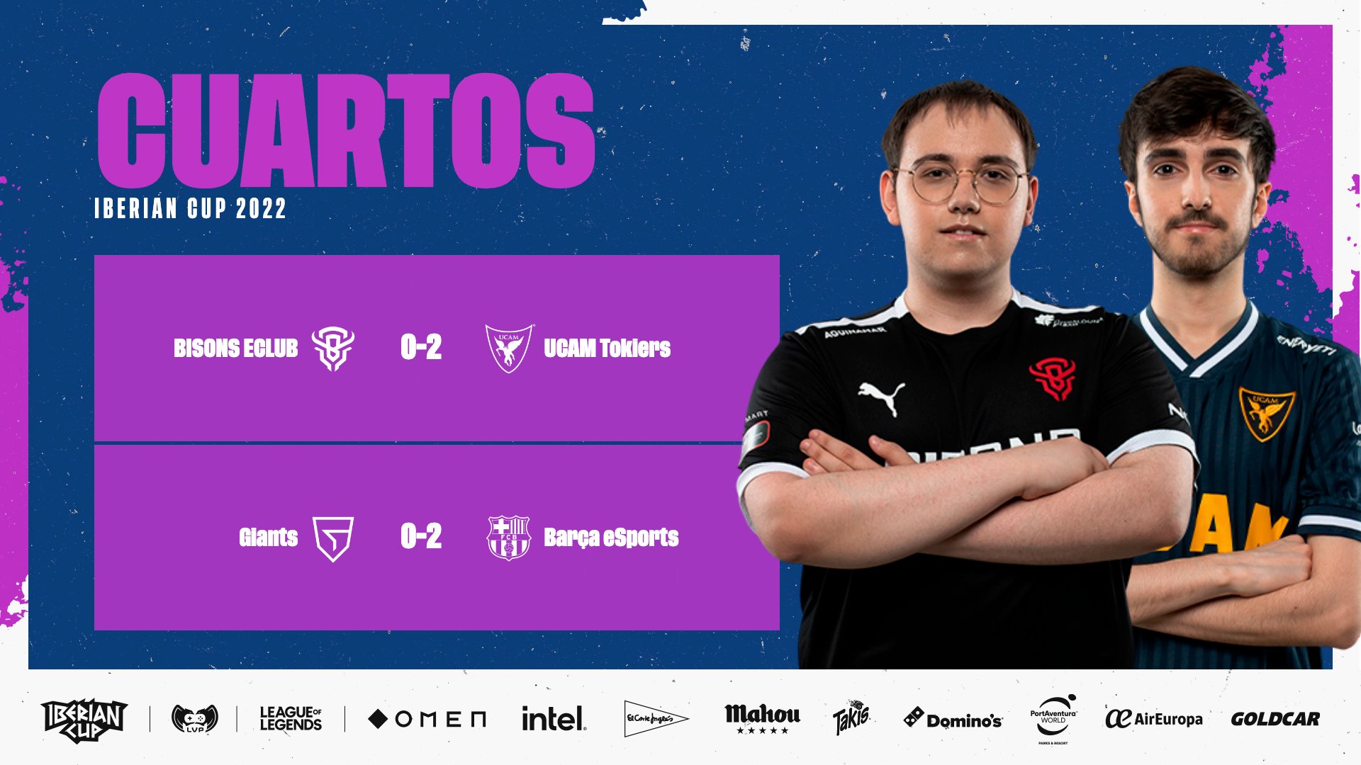 UCAM Tokiers y Barça eSports son los primeros semifinalistas de la Iberian Cup