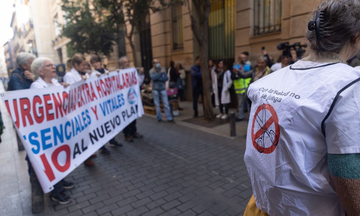 Sanitarios protestan por el estado de los servicios de Atención Primaria de Madrid. EP.