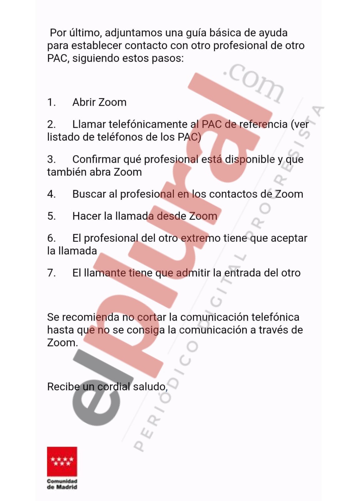 Guía de ayuda a los PAC para actuar sobre los equipos informáticos. Imagen cedida.