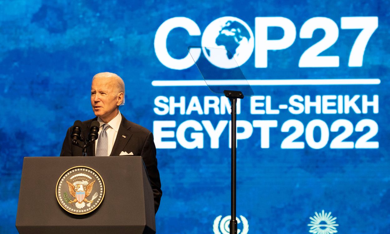 El presidente de Estados Unidos, Joe Biden, en la COP27. EP.