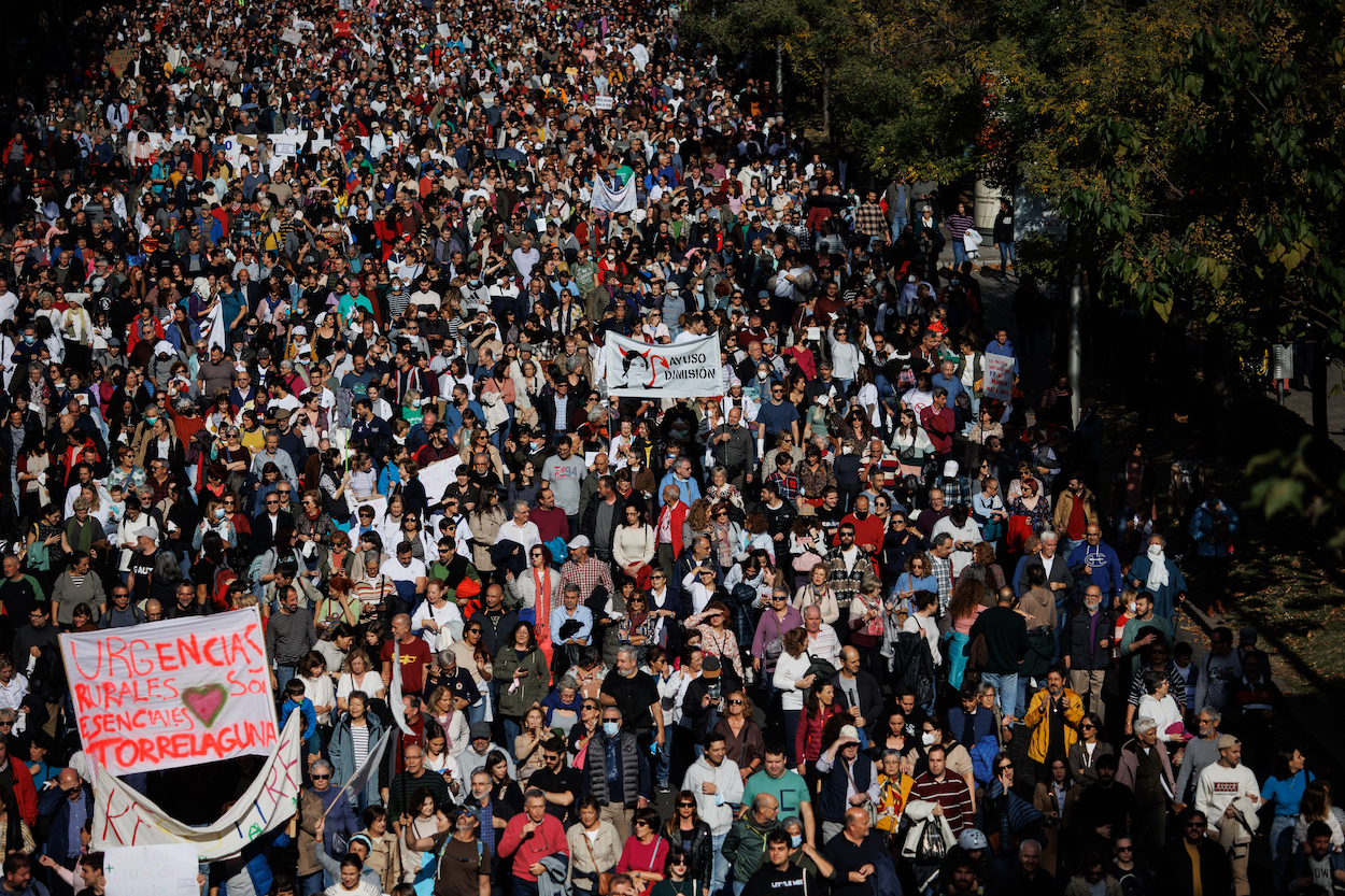 Madrid, contra la gestión de Ayuso. EP