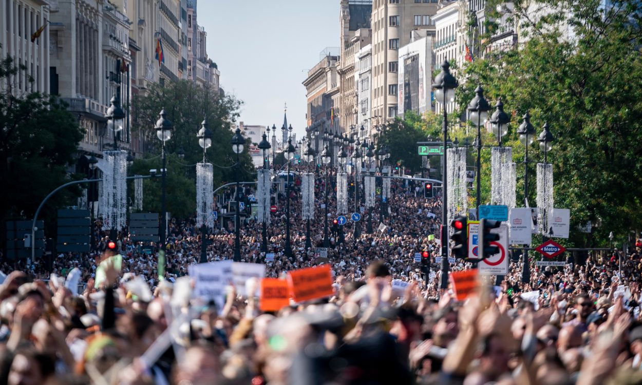 Medio millón de personas se dieron cita el año pasado en la calles contra el desmantelamiento de la Sanidad por parte de Isabel Díaz Ayuso.