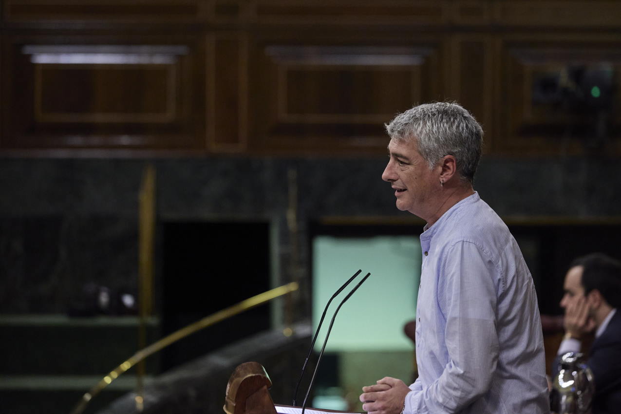 El portavoz adjunto de EH Bildu en el Congreso, Oskar Matute. Europa Press