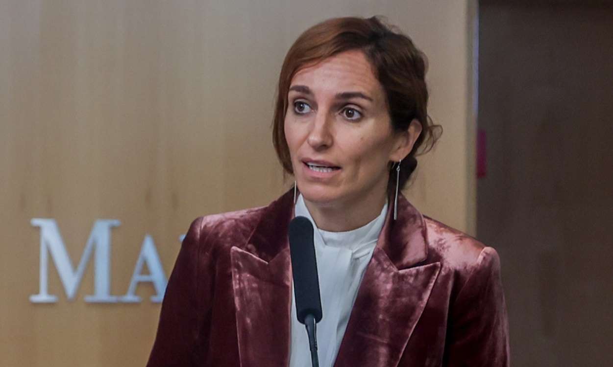 Mónica García,  portavoz de Más Madrid en la Asamblea, en rueda de prensa. EP