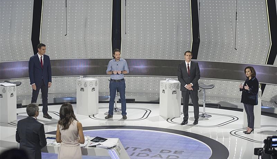 El debate sin Rajoy se convierte en lo más visto del año en televisión